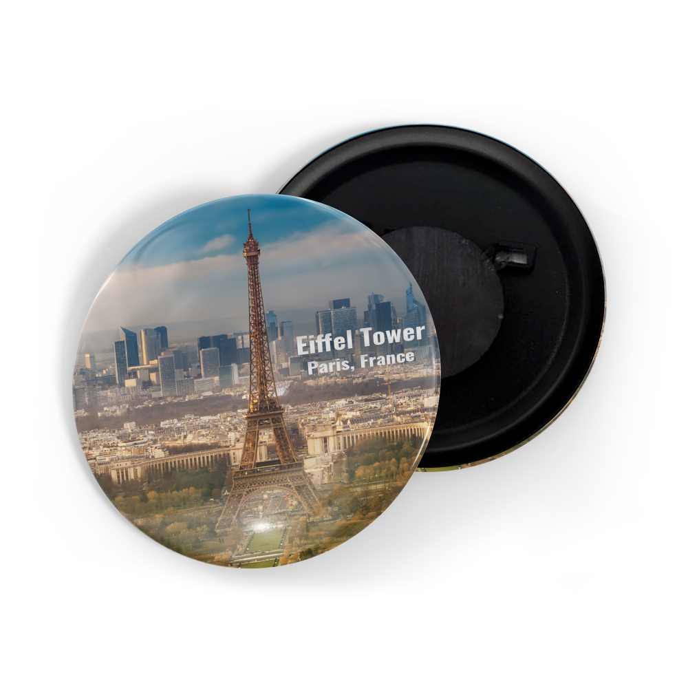 dhcrafts Fridge Magnet Multicolor Famous Tourist Place Eiffel Tower Paris France D4 Glossy Finish Design Pack of 1